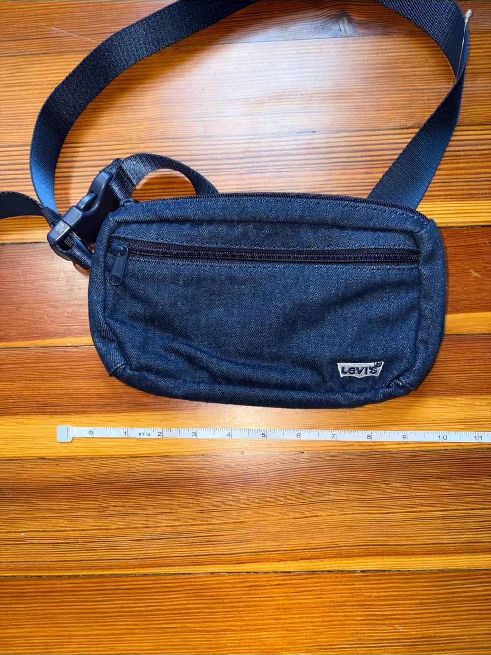 Levi's Dark Denim Waist Bag with Adjustable Strap - Picture 2 of 6